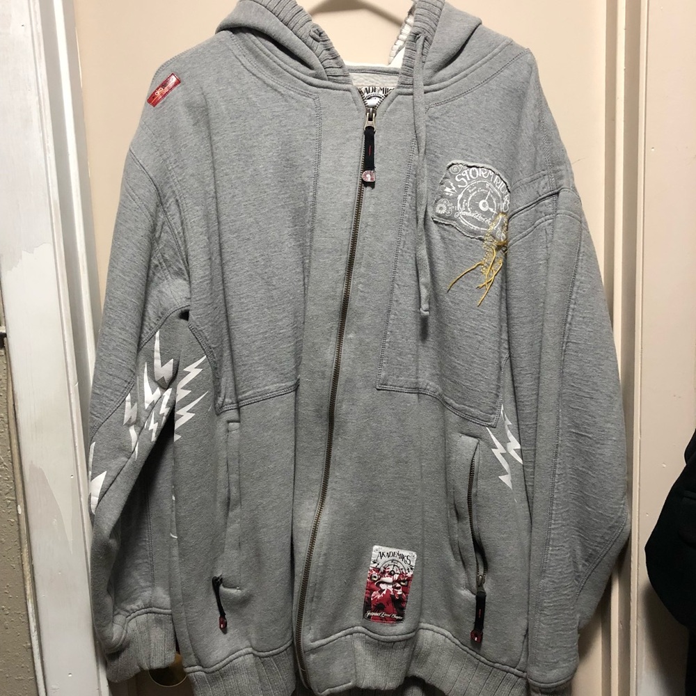Akademiks thick zip up hoodie